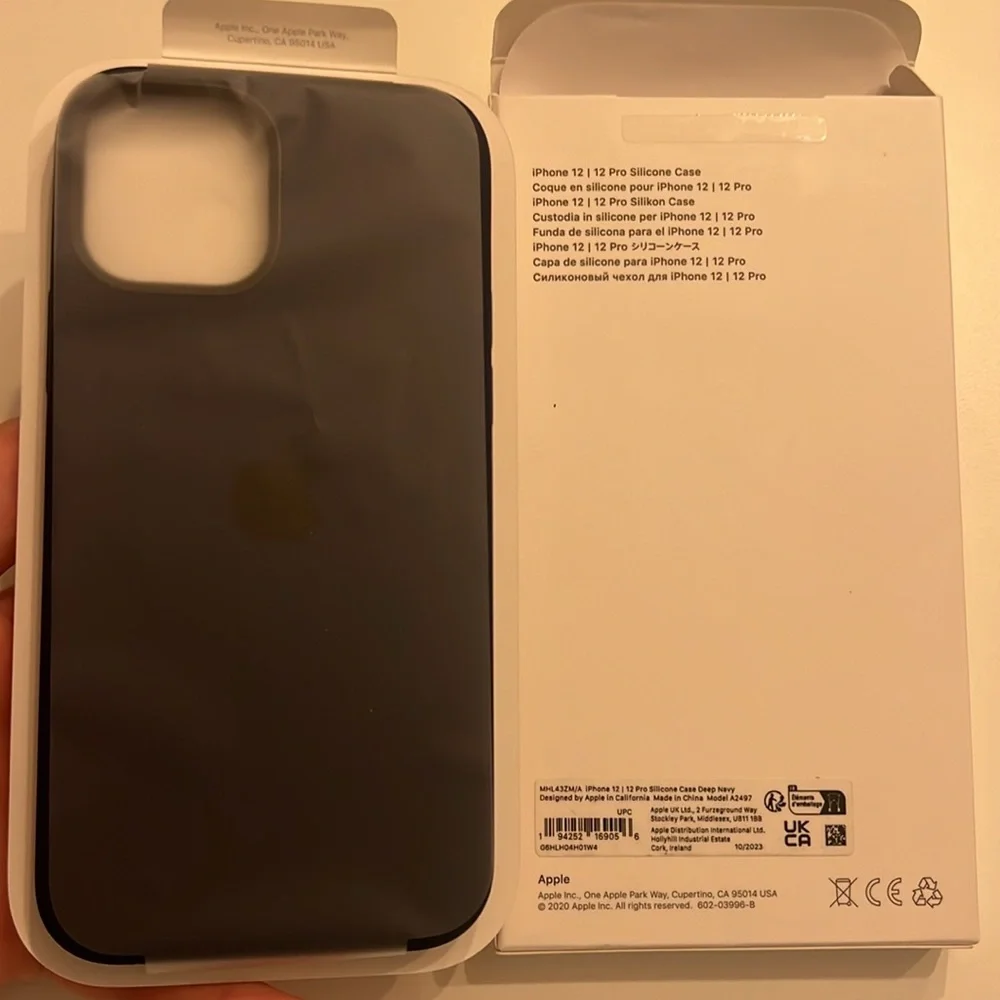Apple Navy Blue iPhone 12 Pro Silicone Case